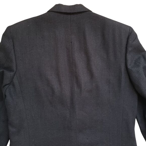 Vintage Nino Cerruti Rue Royal Wool Blazer Jacket Mens 42 Black Sport Coat - Picture 10 of 12